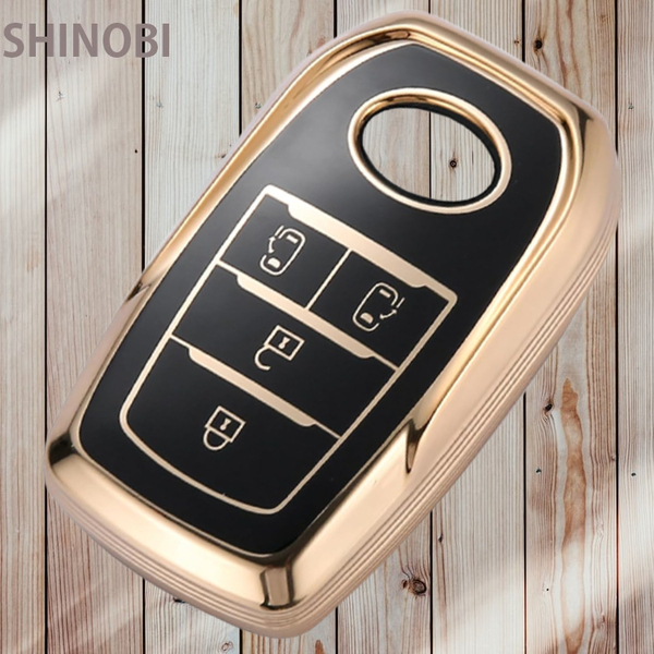 トヨタ車専用 スマートキーケース シリコンカバー ヴォクシー (VOXY) 90系 キーケース ノア(NOAH) 90系 カラー:ゴールド 4ボタン
