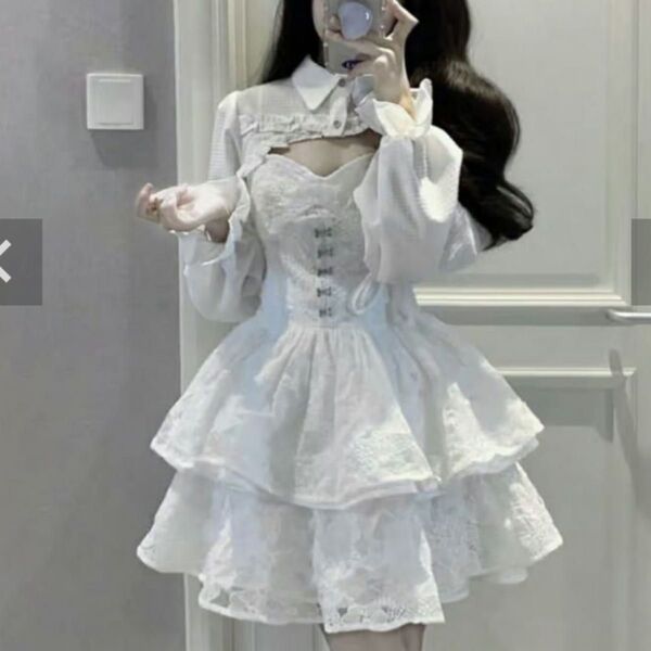 anonenone 真っ白爆美少女ドレスセット