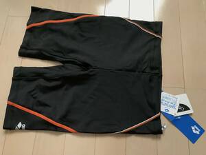 0209 * new goods swimsuit spats side Cross arena dark gray Brown M size *