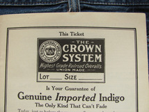 【雑誌広告】1916年 Crown Overalls 広告実物 ワーク カバーオール 古着 激レア 1910年代 USA_画像2