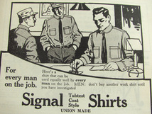 【雑誌広告】1915年 Signal Overalls ビンテージ 広告実物 ワーク カバーオール オーバーオール 古着 激レア 10年代 USA_画像1