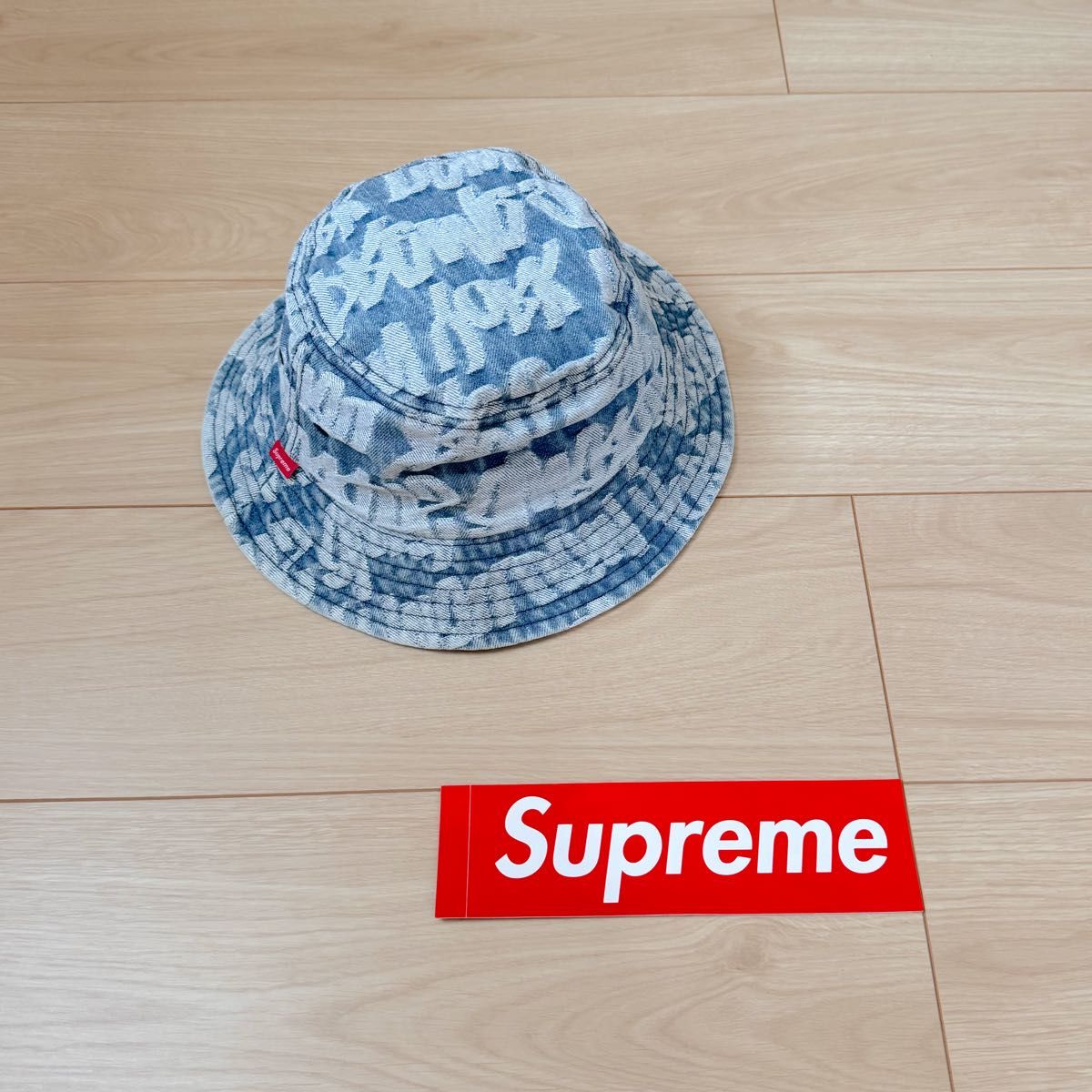 希少 美品 supreme デニム生地 バケットハット ボディーバッグ 希少 美品 supreme デニム生地 バケットハット ボディーバッグ