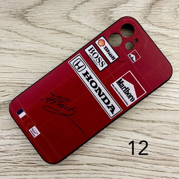 アラン・プロスト レーシング スーツ マクラーレン iPhone 12 ケース F1 ホンダ