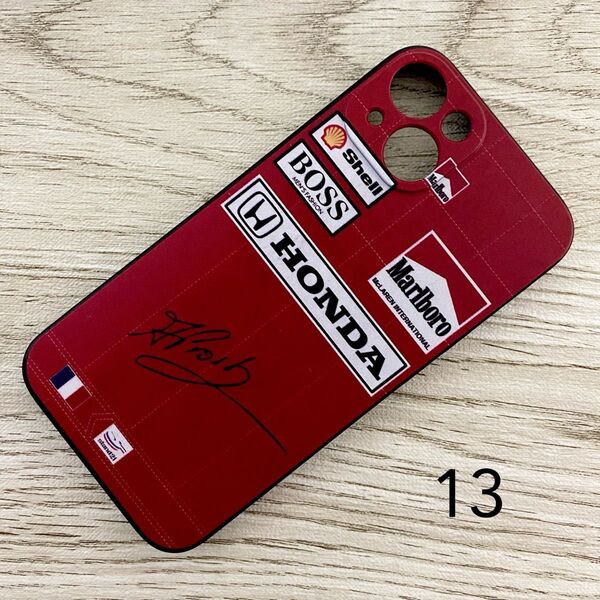 アラン・プロスト レーシング スーツ マクラーレン iPhone 13 ケース F1 ホンダ
