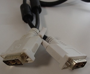 510/PC display cable DVI-D E101344 connector / digital single link /140cm/ black 