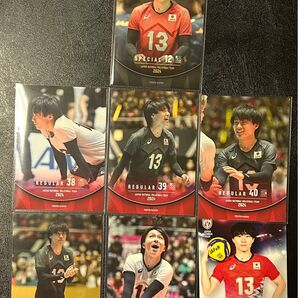 バレーボール男子日本代表 小川智大 トレーディングカード 2024 7枚セット スペシャル レギュラー ノーマル カード トレカ