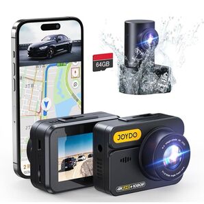 ドライブレコーダー 前後カメラ 4K UHD 800万画素 360度全方位保護 GPS Wi-Fi スマホ連動