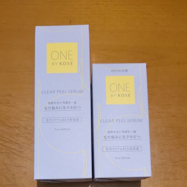 《コーセー》 ONE BY KOSE ワンバイコーセー クリアピール セラム 120mL 本体+付けかえ用