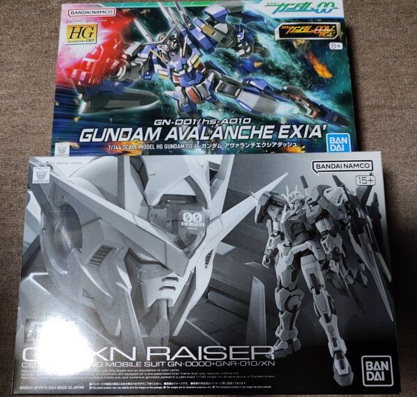 RG ダブルオーザンライザー 、HG ガンダムアヴァランチエクシアダッシュ 未組立品
