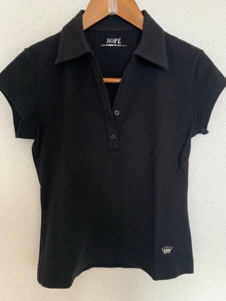 ロペ フレンチスリーブTシャツ 襟付き M used