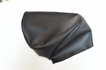 縫製済 K125 黒 シート 生地 レザー 表皮 suzuki k125 seat cover leather material black_画像2