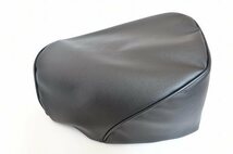 縫製済 K125 黒 シート 生地 レザー 表皮 suzuki k125 seat cover leather material black_画像1