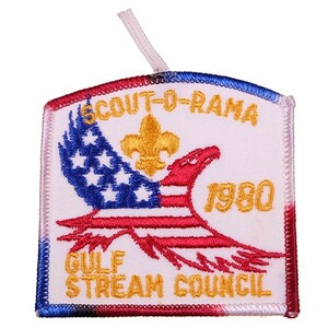 ZD30 80s GULF STREAM COUNCIL SCOUT-O-RAMA ボーイスカウト BSA ワッペン パッチ アメリカ 米国 輸入雑貨 アニマル イーグル 刺繍