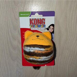 猫用おもちゃ コング キャットヤーニマルズ オレンジ キャットニップ入り
