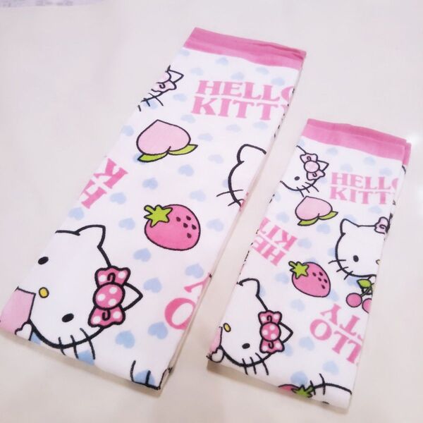 HELLO KITTY バスタオル フェイスタオル 2枚セット