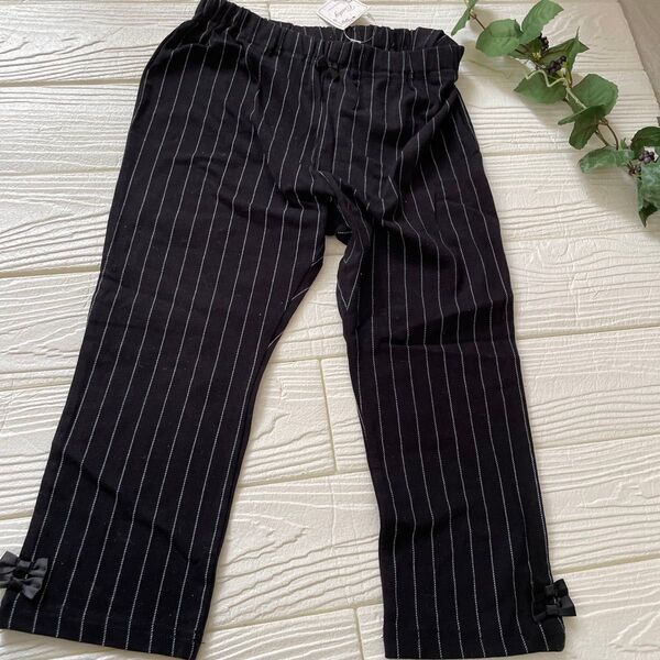 新品 150 レギンス スパッツ 七分丈 黒