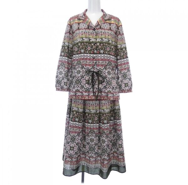 【美品】ROCHAS ロシャス セットアップ 総柄ドレス