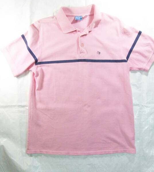●即決　OP　オーシャンパシフィック　ポロシャツ　ロゴ刺繍　ピンク　Mサイズ　