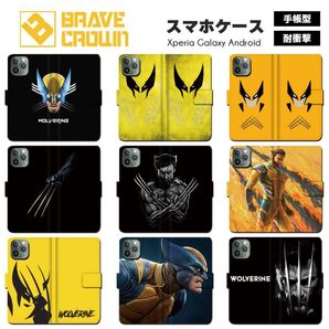 新品 全機種対応 iPhoneケース 手帳型 ウルヴァリン WOLVERINE MARVEL マーベル デッドプール