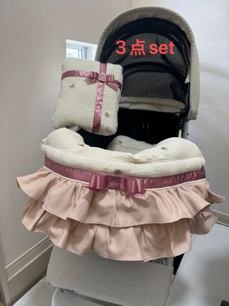 3点セット枕 あごのせクッション カートクッション 顎乗せクッション バギークッション コンフォーター クレートクッション