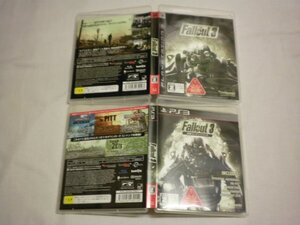 PS3 Fallout 3+Fallout 3 追加コンテンツパック フォールアウト3 お買得2本セット(ケース・解説書付)