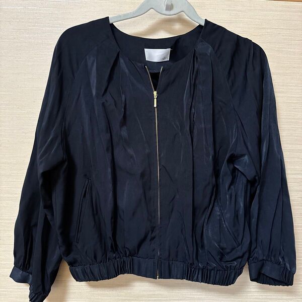 index カーデブルゾン 紺 美品 ブルゾン