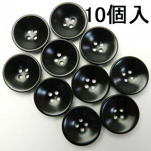 [10個入]黒色ボタン/19mm/4穴/カーディガンに最適-L5007-19-BK-670