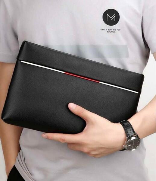 【新品】バッグ 数量限定 クラッチバッグ 財布 合成皮革 大容量 ブラック 黒 シンプル 無地 ビジネス お札入れ カード 収納 メンズ 紳士
