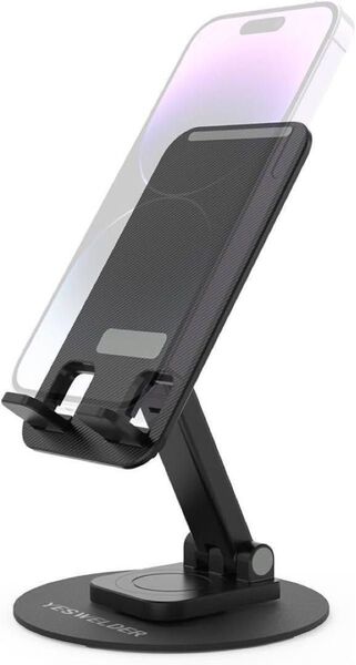 折りたたみ式スマホスタンド タブレットスタンド360度回転 高さ調節可能