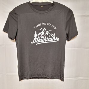 テム(Temu) Tシャツ メンズ Mサイズ 黒 ブラック ポリエステル 中国製