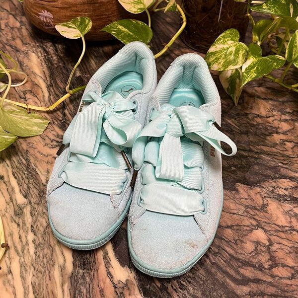 PUMA スニーカーレディース ミントグリーン23㎝