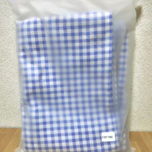 【新品】ソファーカバー ベッドカバー テーブルガバー 青チェック柄1個☆ギンガムチェック柄 長方形