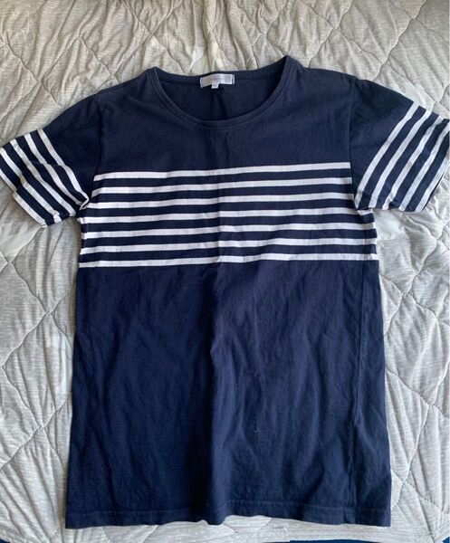 Improves ボーダーTシャツ ネイビー Tシャツ 半袖 ボーダー 半袖Tシャツ ネイビー ブラック BLUE