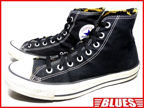 即決★CONVERSE★27.5cm ハイカットスニーカー コンバース メンズ 9 黒 ブラック 8ホールシューズ オールスター