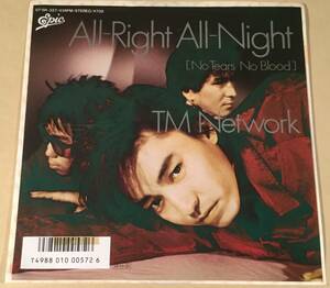 シングル盤(SAMPLE・EP)◆TM NETWORK／All-Right All-Night (No Tears No blood)◆