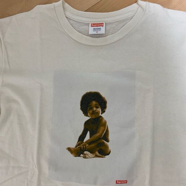 supreme Ready to die tシャツ 希少ナチュラルカラー ノトリアスB.i.G ステッカー付き! 美品♪