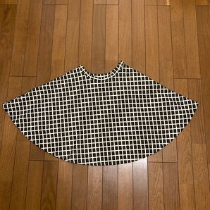 ★ダイアグラム Diagram★GRACE CONTINENTAL サンプル品 白×黒 ボリューム満点 フレアスカート 膝丈