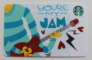 北米スターバックスカード2019限定 You're My Jam 音楽 ギター ライブ リサイクル紙 アメリカUSA海外 紙製スタバカード