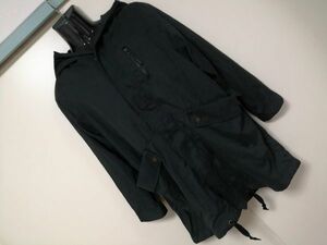 kkyj3004 # 179/WG NICOLE CLUB #ni cork Rav Mod's Coat military outer Zip hood black 38 M