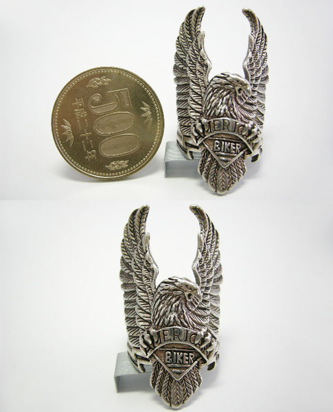 G&S USA 80s ビンテージ バイカーリング イーグル リング デッドストック VINTAGE BIKER RING EAGLE