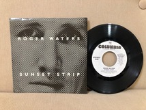 プロモ白盤　Pink Floyd　Roger Waters Sunset Strip 7inch 盤・ジャケ良好 A/B同曲_画像1