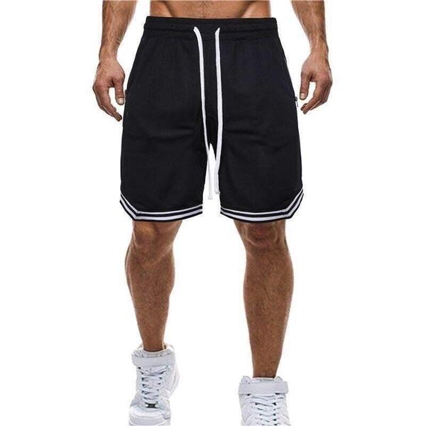 ブラック ショートパンツ ハーフパンツ ジム バスケパンツ バスパン XXL (2XL) メンズ トレーニング 短パン 半ズボン