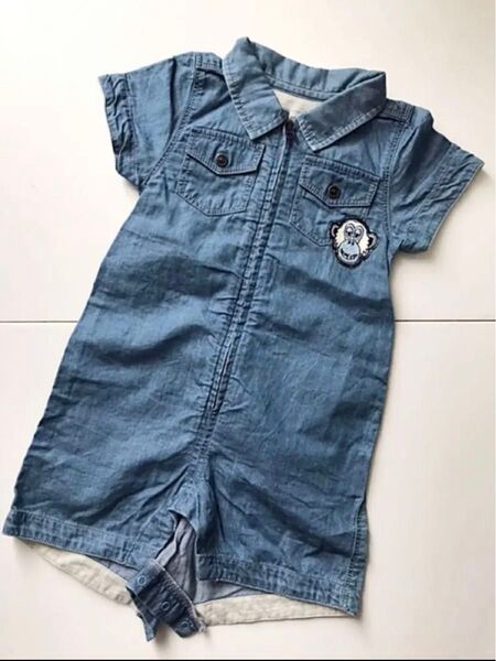 ベビー服 ロンパース カバーオール つなぎ リトルマークジェイコブス デニム