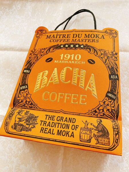 日本未上陸 BACHA COFFEE バシャコーヒー ショッパー 紙袋 ゴージャス