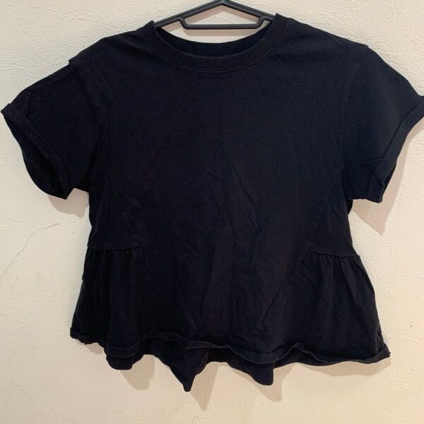 ジーユー 半袖Tシャツ 黒 140 子ども kids