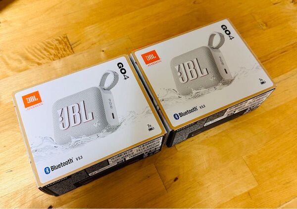 【新品未使用・未開封】JBL Go 4 JBLGO4 ホワイト Bluetoothスピーカー 2個セット