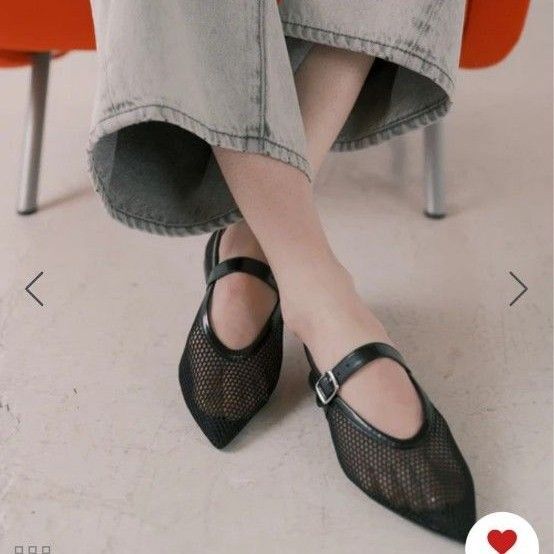 ADAM ET ROPE FEMME フィッシュネットメリージェーンフラット