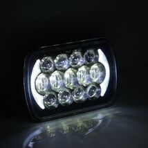 〇送料無料　1ピース105w5×7 7×6インチ長方形led ヘッドライトビーム drlジープラングラーYJチェロキーXJ H6014 H6052 H6054 【a1583】_画像2