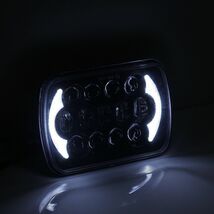 〇送料無料　1ピース105w5×7 7×6インチ長方形led ヘッドライトビーム drlジープラングラーYJチェロキーXJ H6014 H6052 H6054 【a1583】_画像3