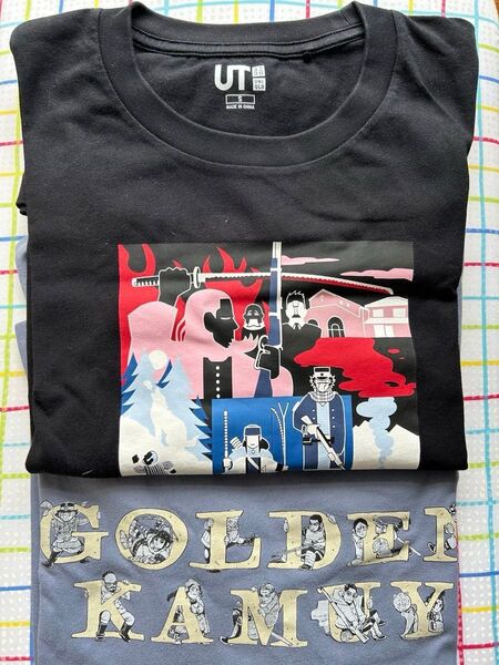 ゴールデンカムイTシャツ ユニクロSサイズ2枚セットUSED